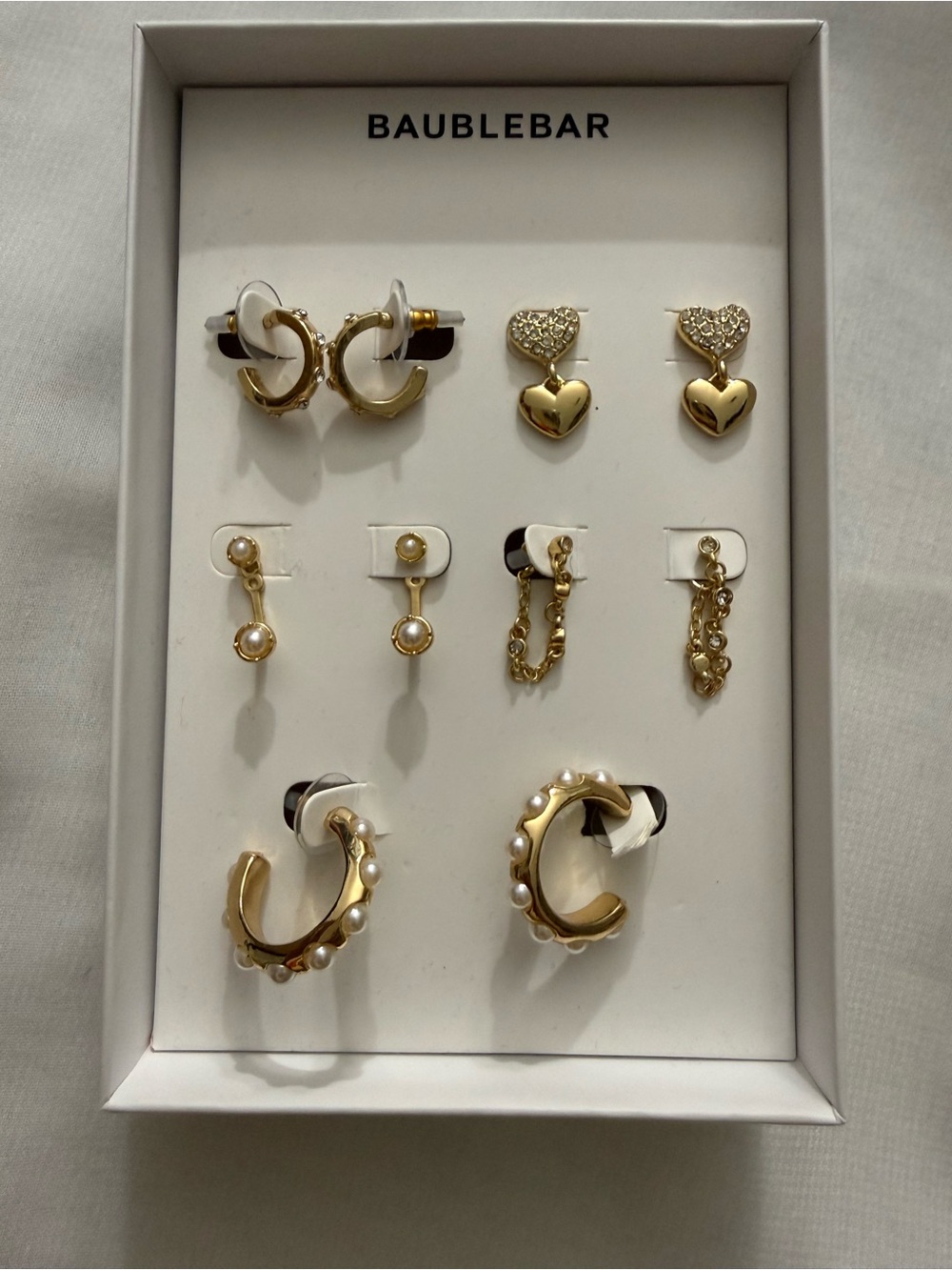 Baublebar NEW Crystal & Faux
Pearl 5 pack set